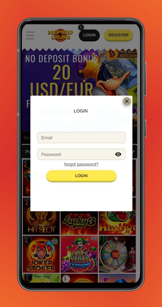 beep beep casino login mobile